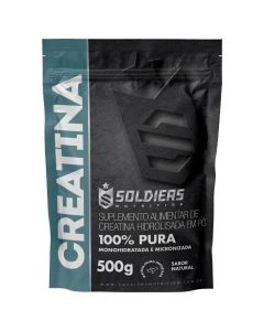Creatina Monohidratada 500g - 100% Pura Importada - Soldiers Nutrition
